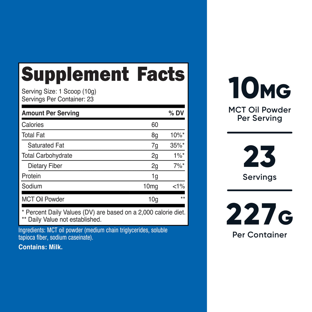 Nutricost Premium MCT Oil Powder - 0.5 lbs - image 2