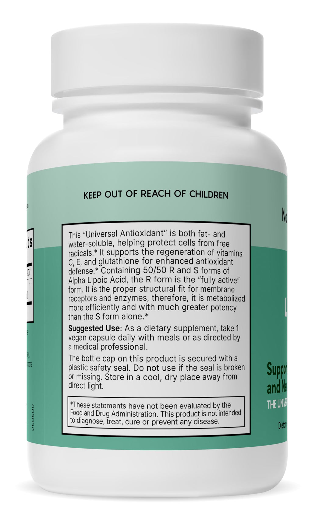 Natural Wellness Alpha Lipoic Acid 600 mg Antioxidant - 60 Capsules - image 8