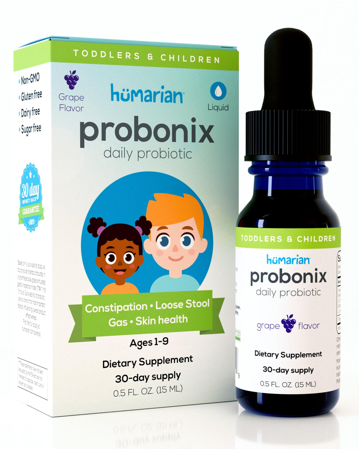 Probonix 8-Strain Probiotic Drops for Children Ages 1-9 - 30-Day