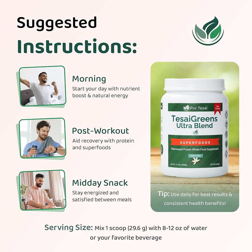 Pur Tesai TesaiGreens Ultra Blend Superfood Powder - 1.96 lb - image 5