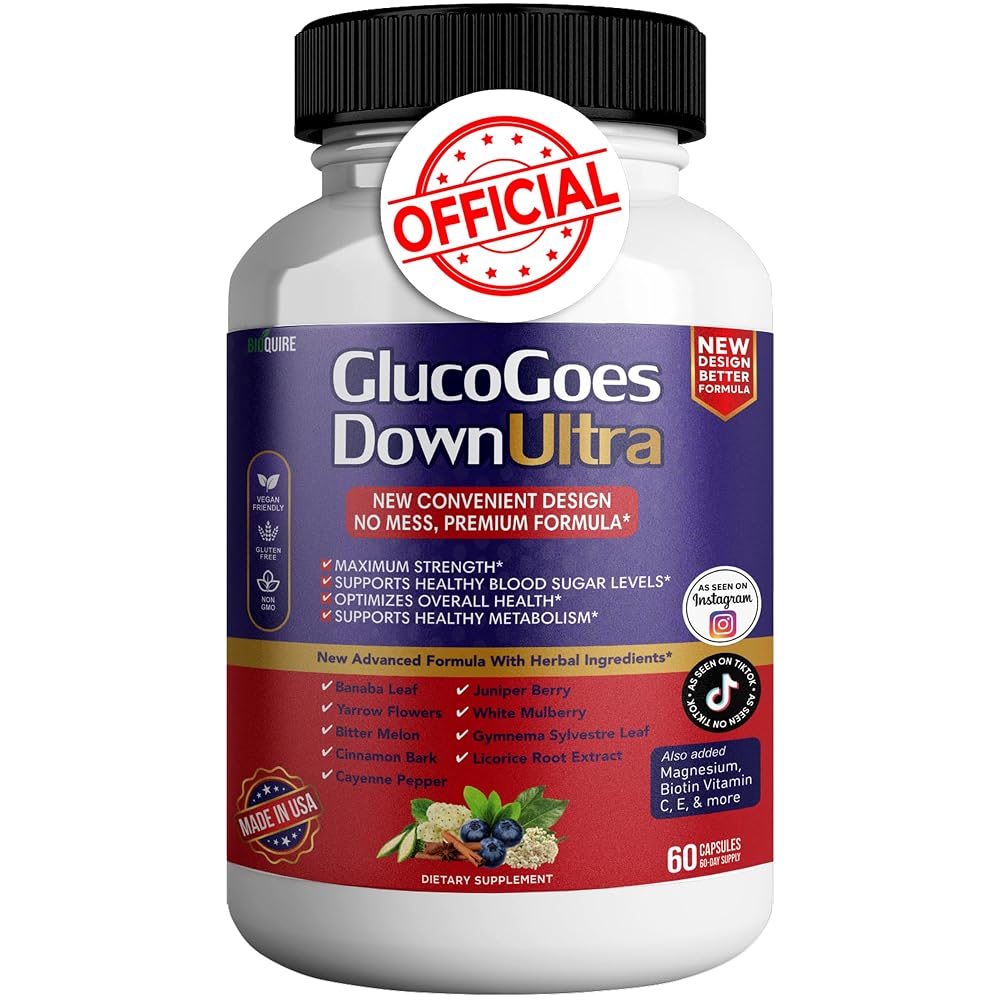 BIOQUIRE Gluco Goes Down Ultra Dietary Supplement
