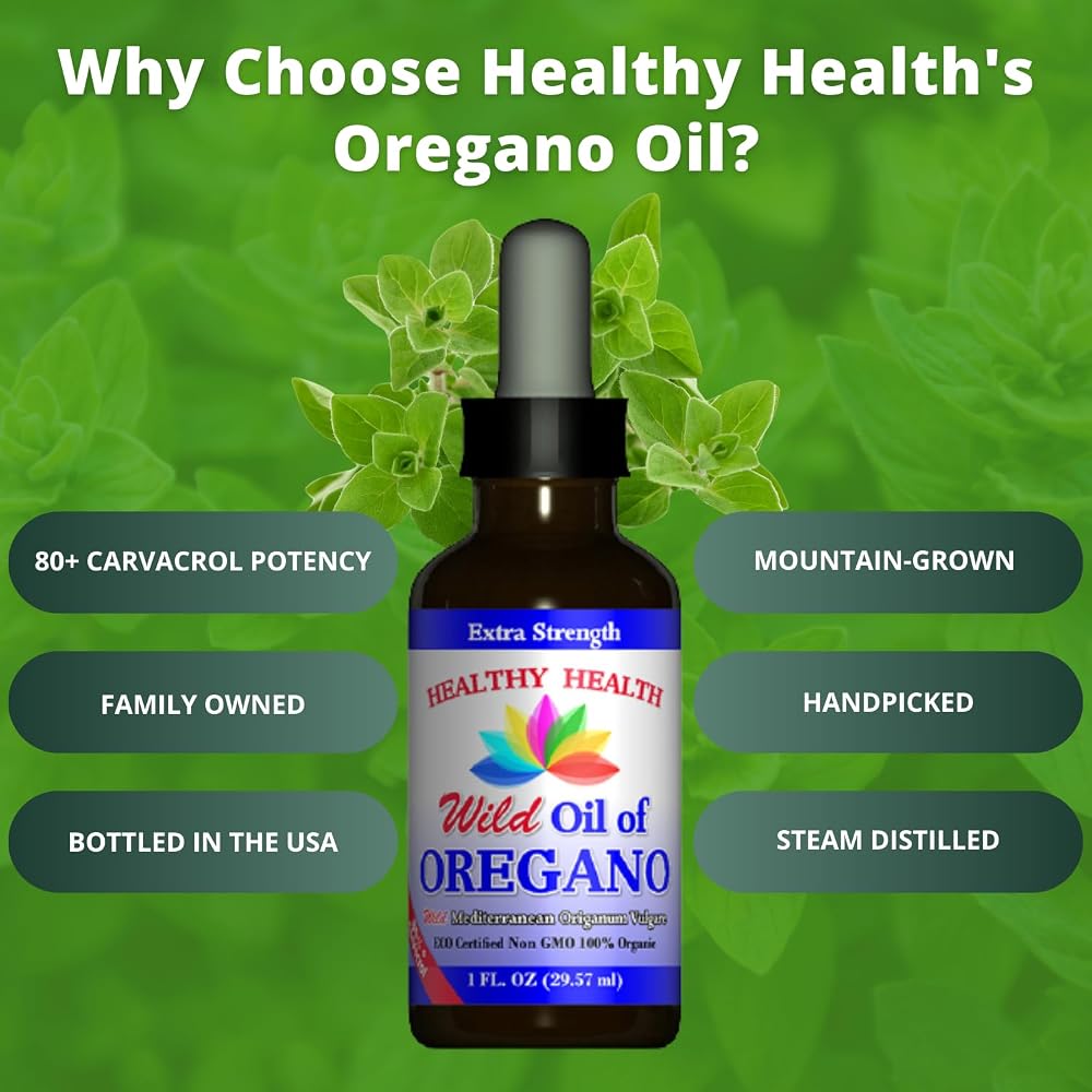 Healthy Health Oregano Oil Organic 83% Carvacrol - 3 Pack - image 5
