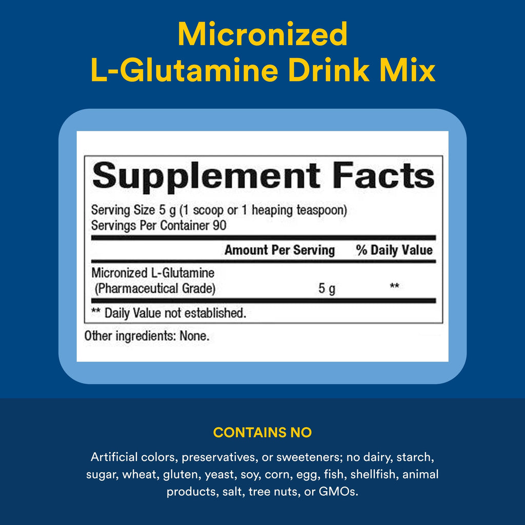 Natural Factors Micronized L-Glutamine Amino Acid 5,000 mg - 90 Servings - image 4