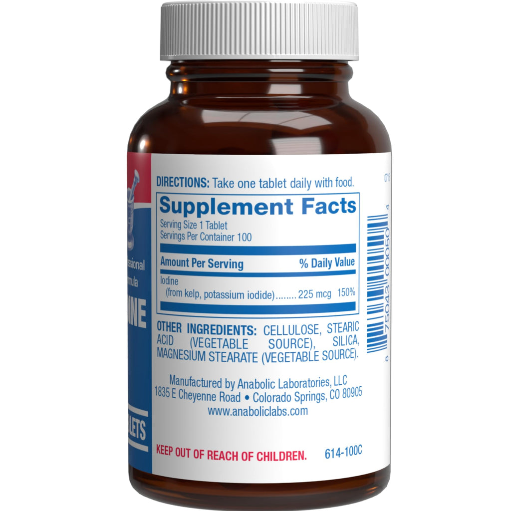 Anabolic Laboratories Sea Kelp Iodine Supplement - 100 Tablets - image 9