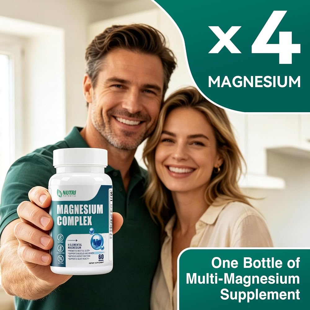 NUTRI POTENTIA Magnesium Complex Stress & Sleep Support - 60 Capsules - image 2