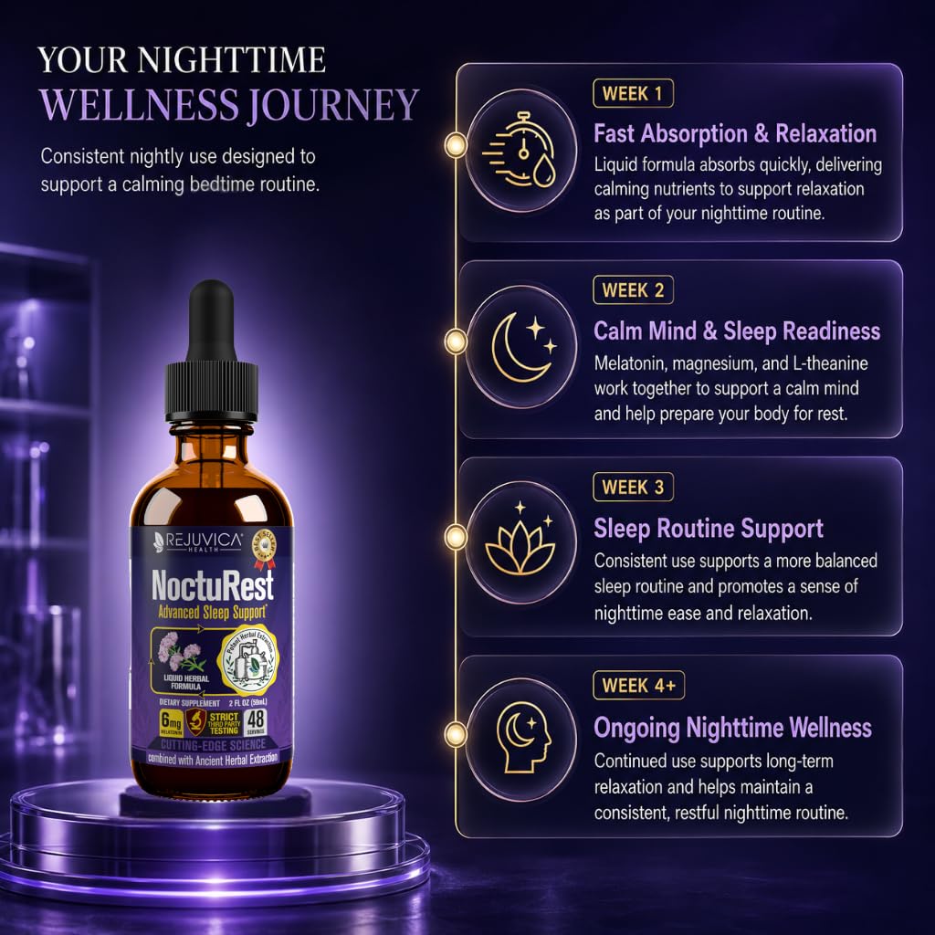 Rejuvica Health NoctuRest Natural Sleep Aid Liquid - 6 Ounce - image 7