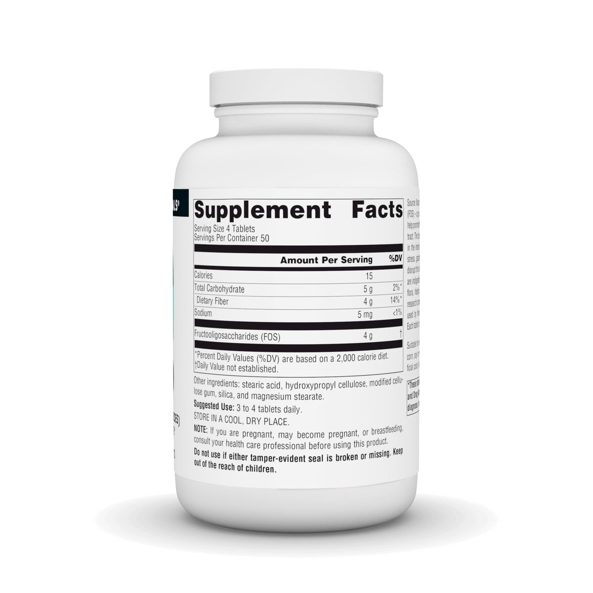 Source Naturals FOS Fructooligosaccharides 1000mg