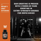 Natures Craft Micronized Creatine Monohydrate Powder for Men & Women