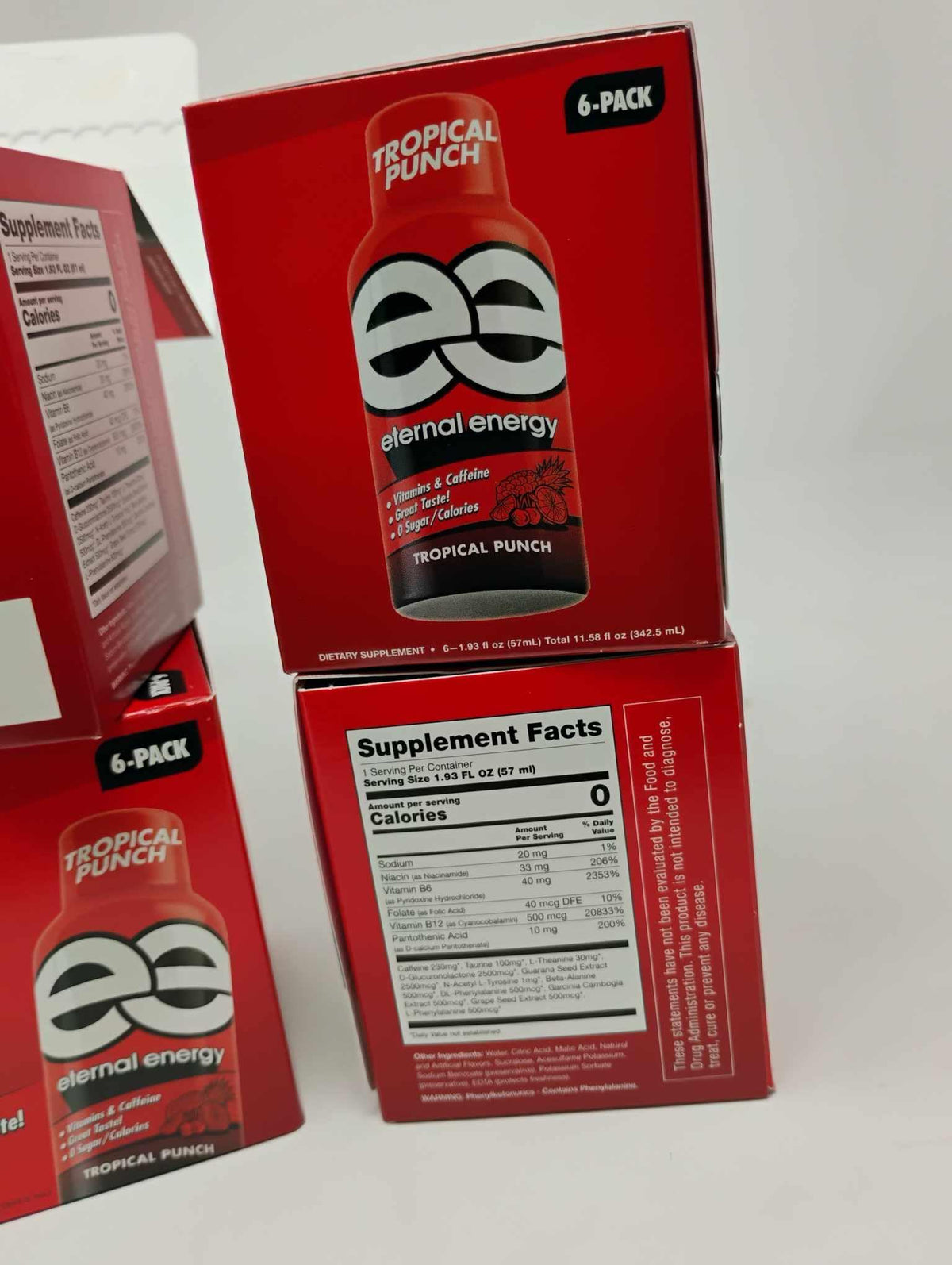 Eternal Energy Premium Energy Shot Tropical Punch - 24 Count - image 2