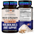 grow vitamin Multi Collagen Capsules 1800mg - Hair, Skin & Joints - 90 Capsules