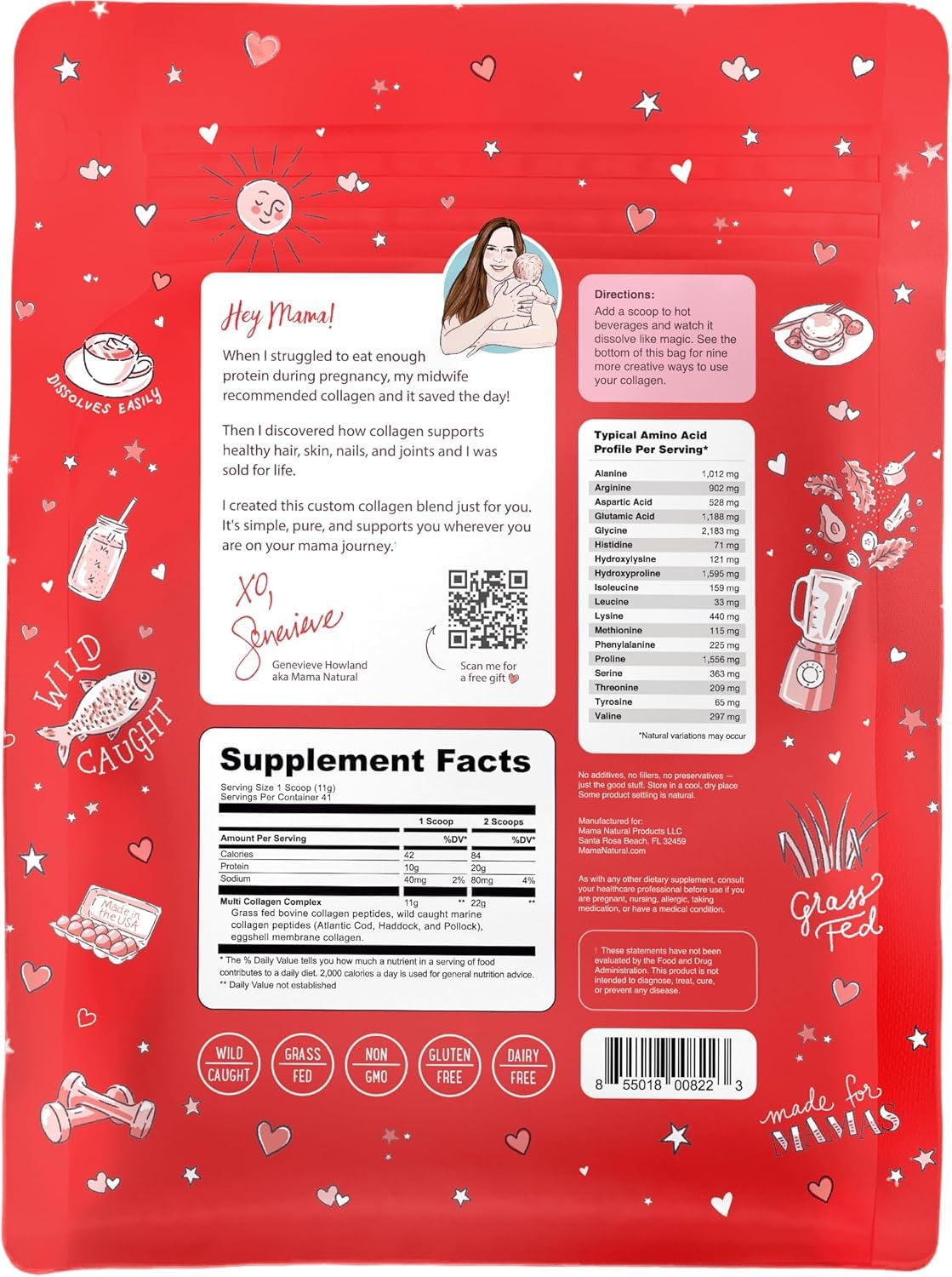 Mama Natural Multi Collagen Protein Powder - 16 oz - image 8
