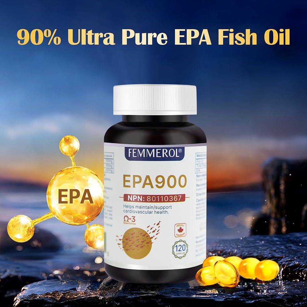 FEMMEROL Omega-3 EPA 900 Fish Oil - 120 Capsules - image 2