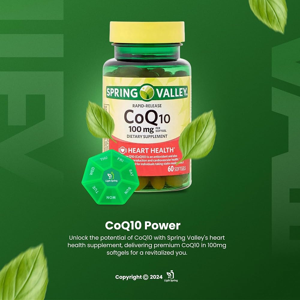 LightSpring Rapid-Release CoQ10 100 mg Heart Health - 60 Softgels - image 5