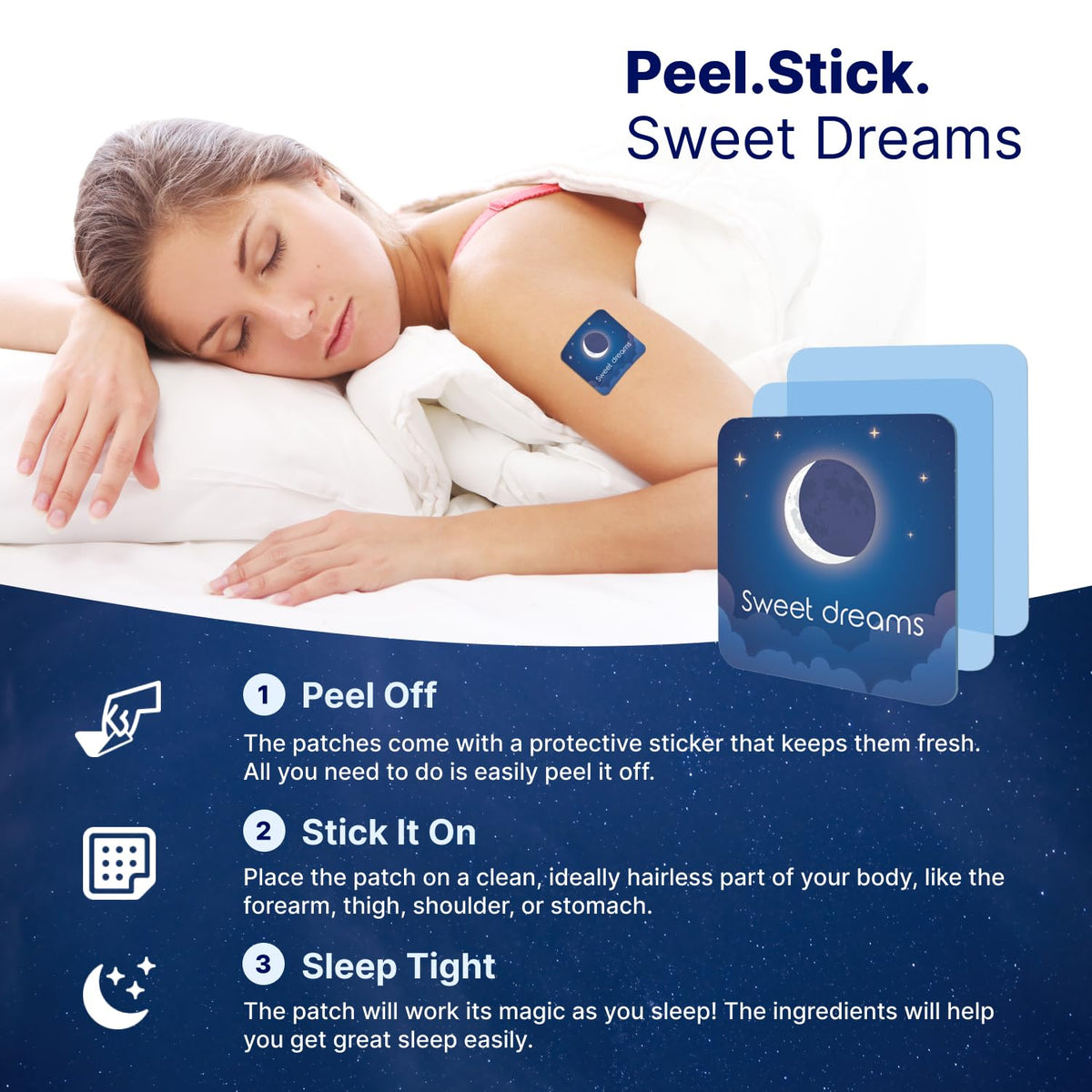 Wellamoon Original Sleep Patches for Adults Extra Strength