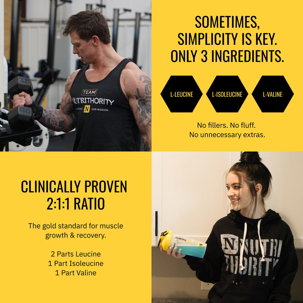 Nutrithority BCAA Powder Amino Factor BlackBerry Lemonade - image 4
