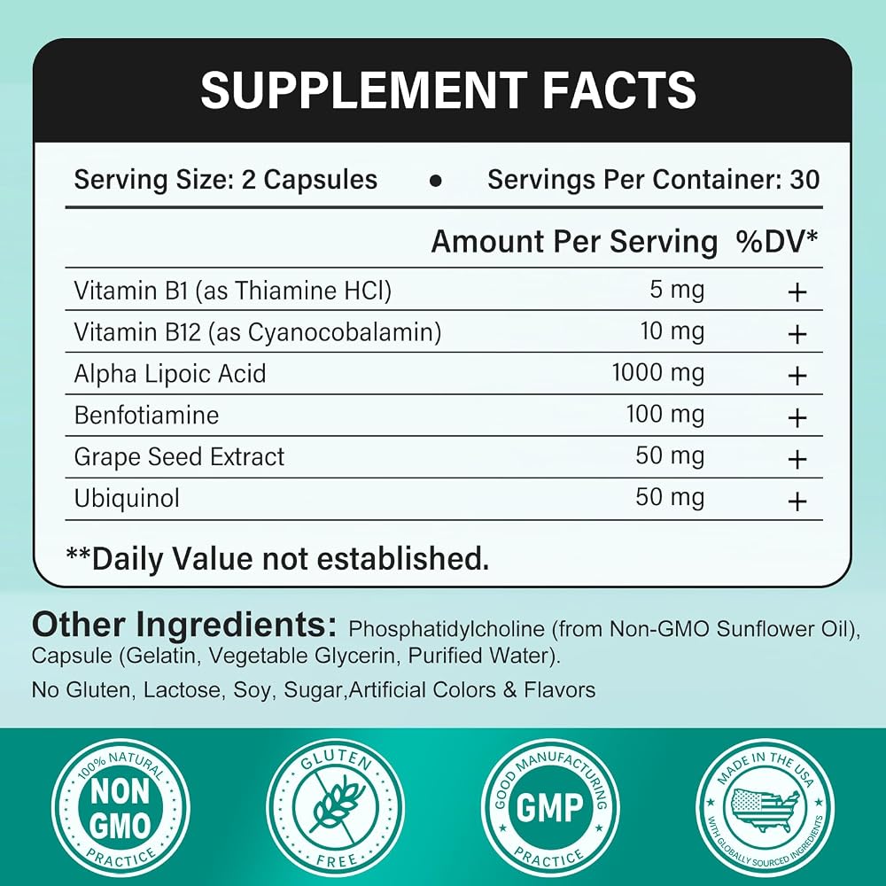 SUPRANOURISH Alpha Lipoic Acid Capsules - 60 Count - image 2