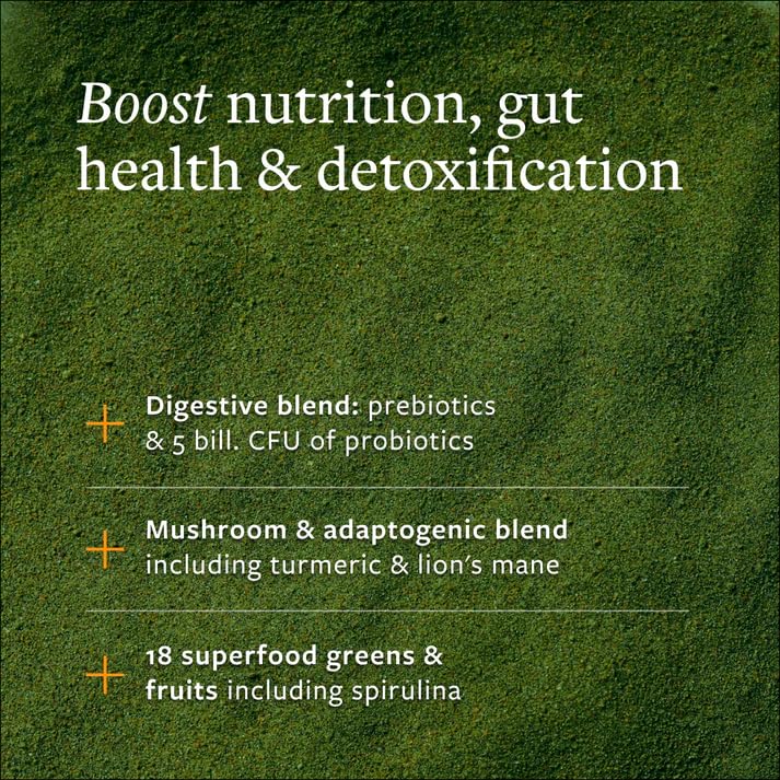 CLEAN Greens Superfood Powder with Probiotics & Adaptogens - 30 Servings - image 4