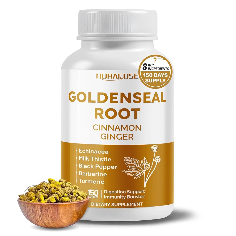 NuraFuse Goldenseal 8-in-1 for Digestive & Immune Wellness - 150 Capsules