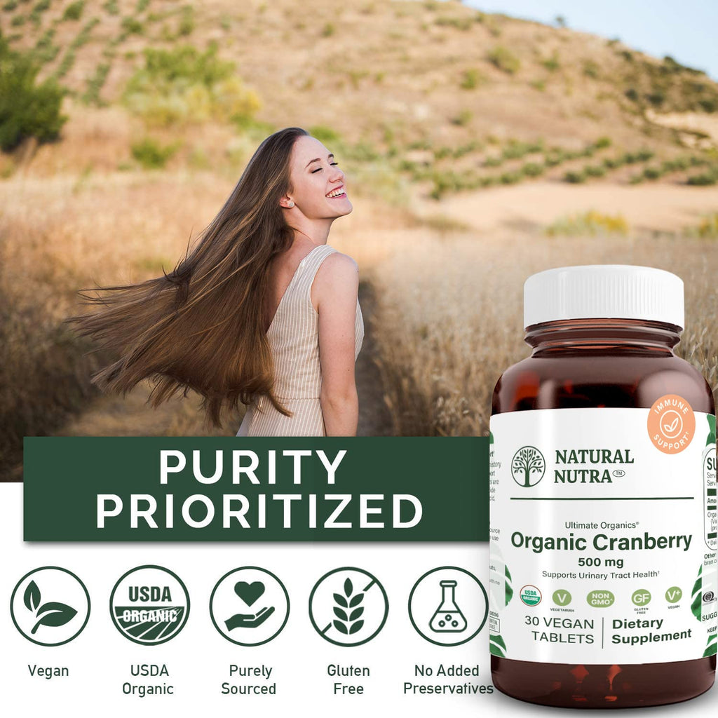 Natural Nutra Organic Cranberry Extract Supplement - 30 Tablets - image 4