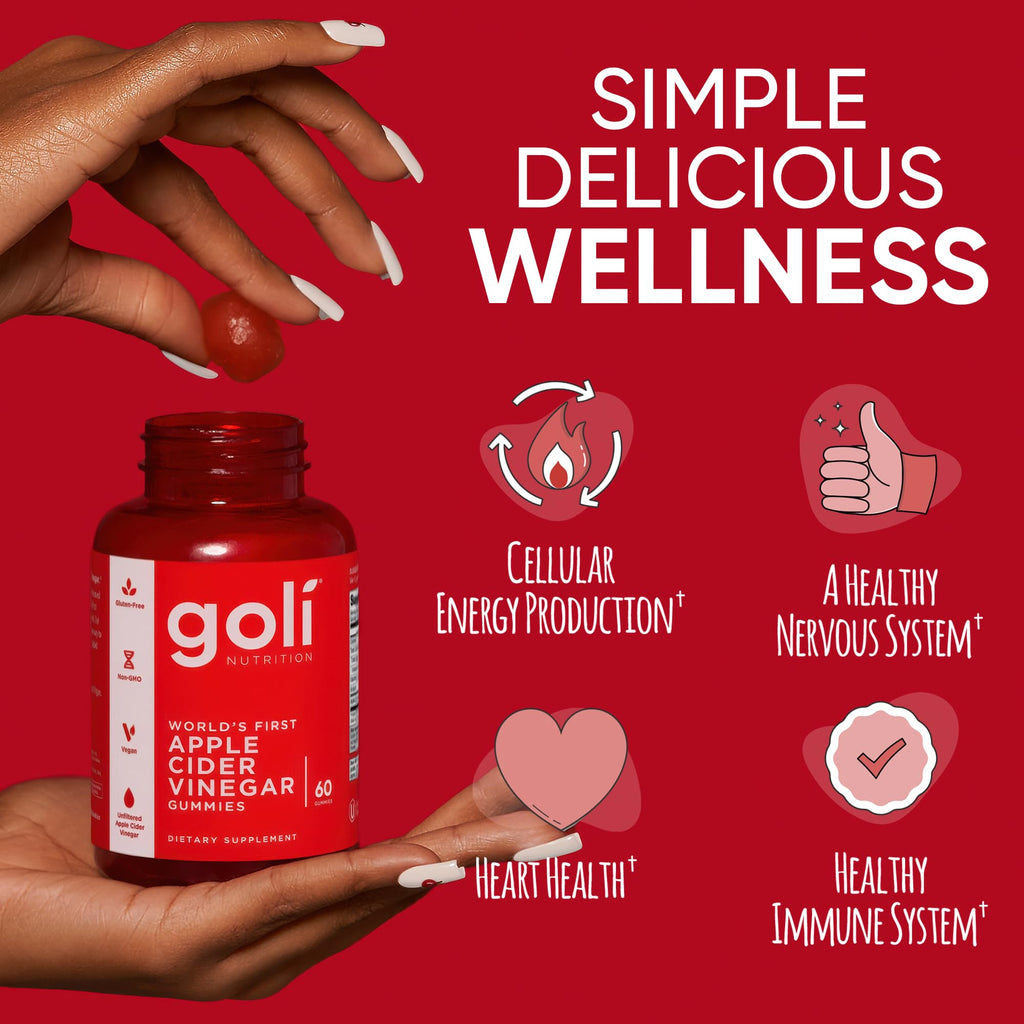 Goli Apple Cider Vinegar Gummies - Worlds First ACV Gummy