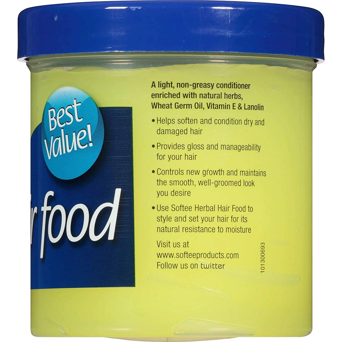 Softee Hair Food with Vitamin E Oil - 3 x 12 oz - image 3
