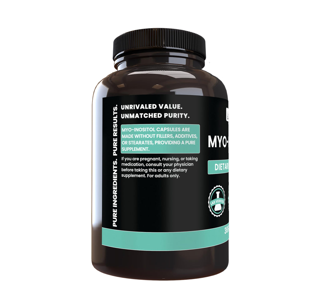 Pure Original Ingredients Myo-Inositol (730 Capsules) No Magnesium Or