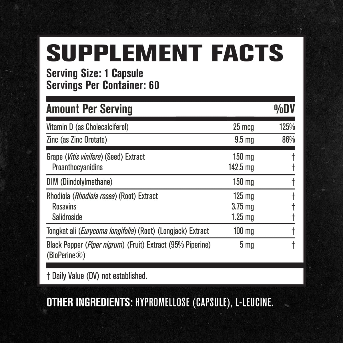 Jacked Factory Androsurge Testosterone Booster for Men - 60 Capsules - image 5