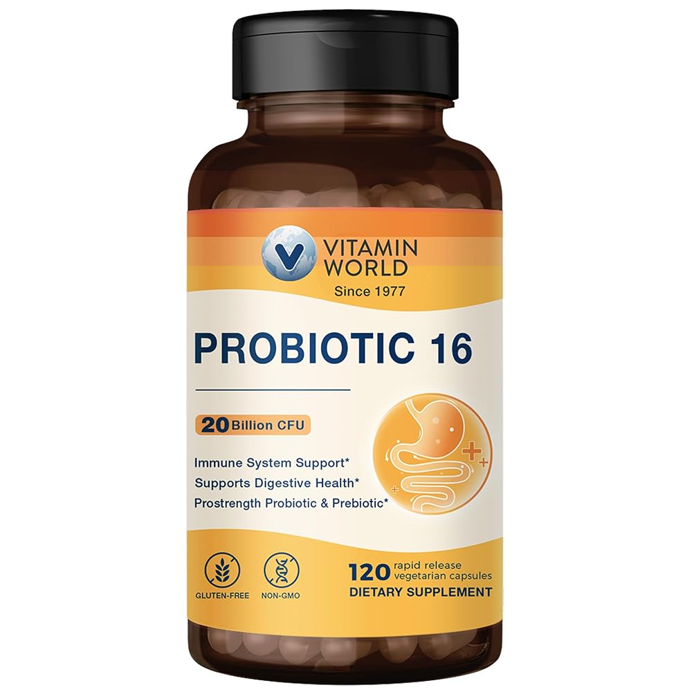 Vitamin World Probiotic 16 20 Billion CFU - 120 Capsules