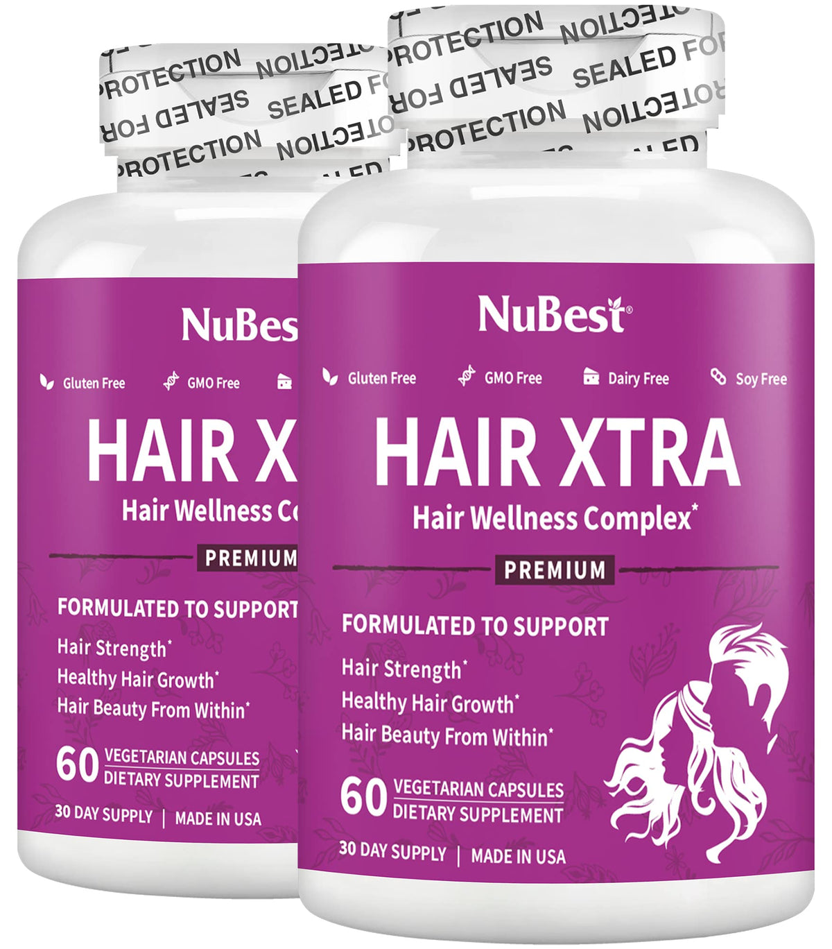 NuBest Hair Xtra - Hair Growth Vitamin for Faster Hair Growth - 60