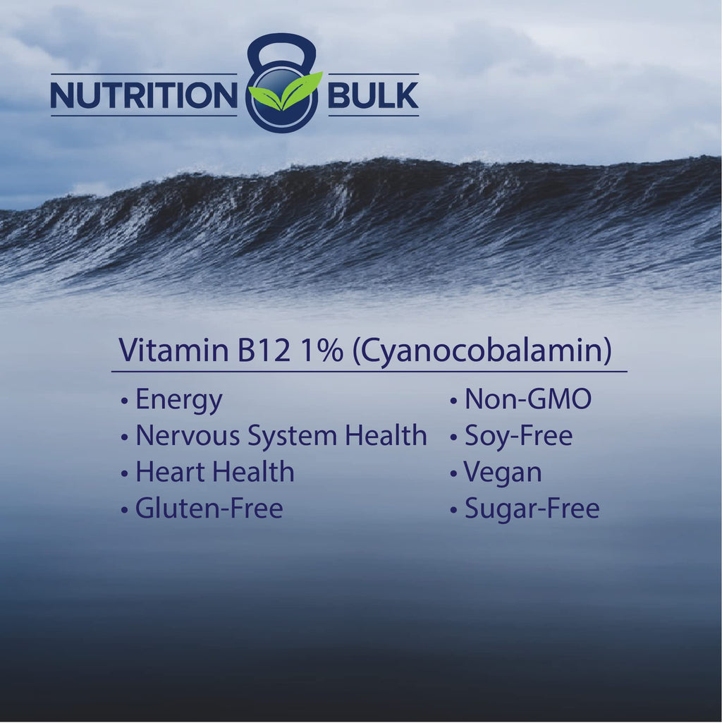 Nutrition Bulk Vitamin B12 Cyanocobalamin Powder - 50g - image 3
