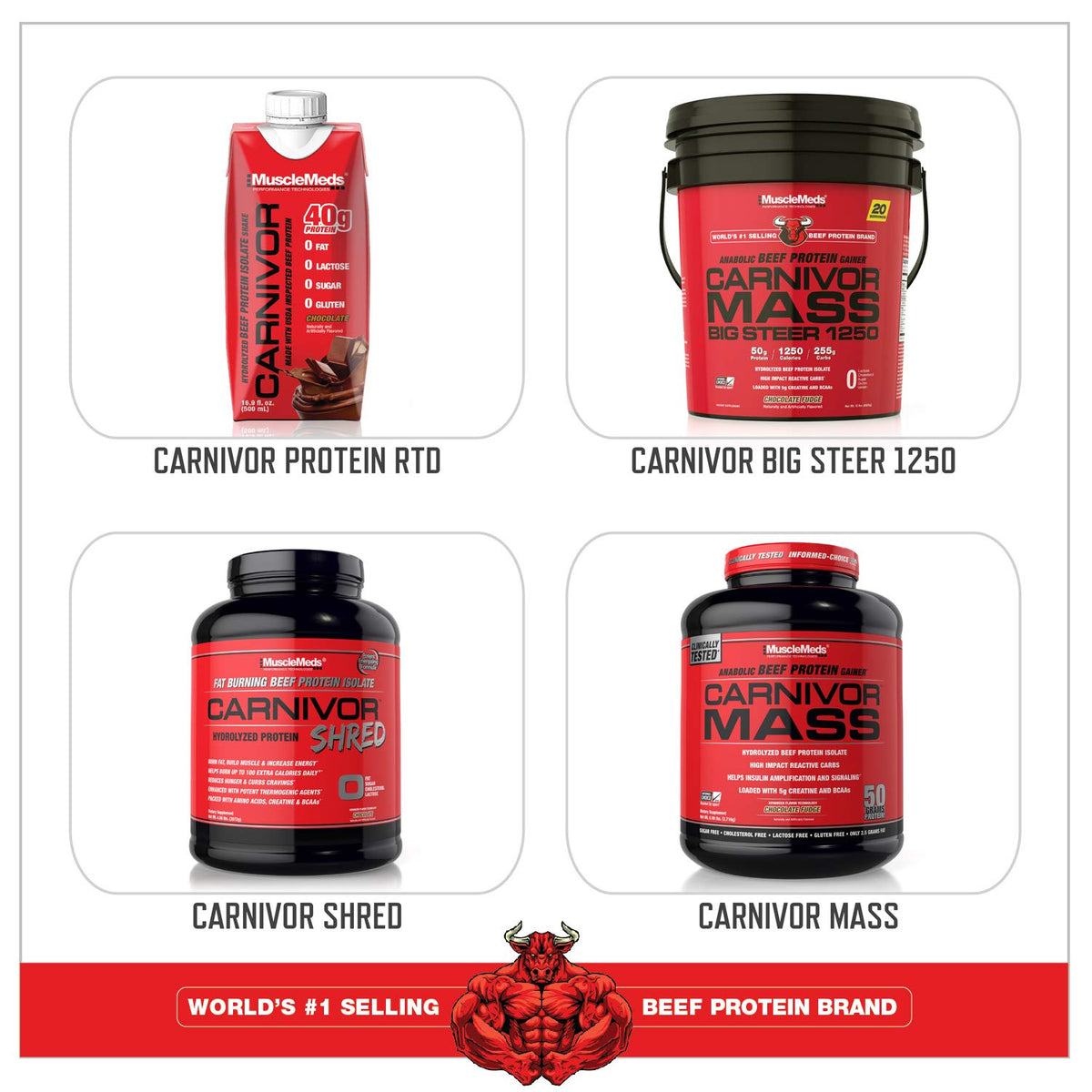 MuscleMeds Carnivor Beef Protein Isolate Powder