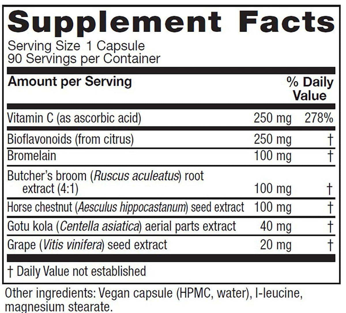 Vitanica VeinoBlend Vein & Capillary Support - 90 Capsules - image 2
