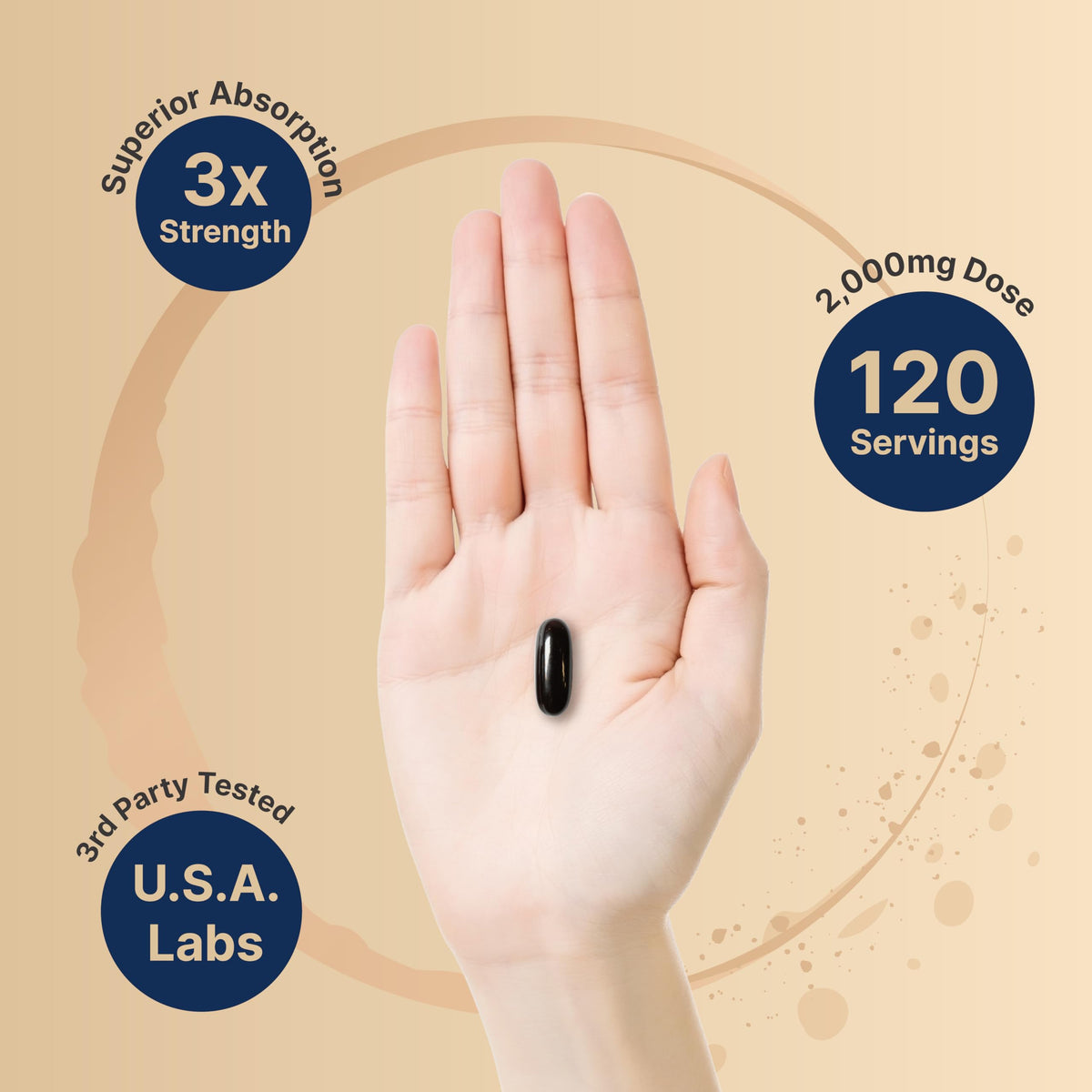 NatureBell Antarctic Krill Oil 2000mg Omega-3 - 240 Softgels - image 5