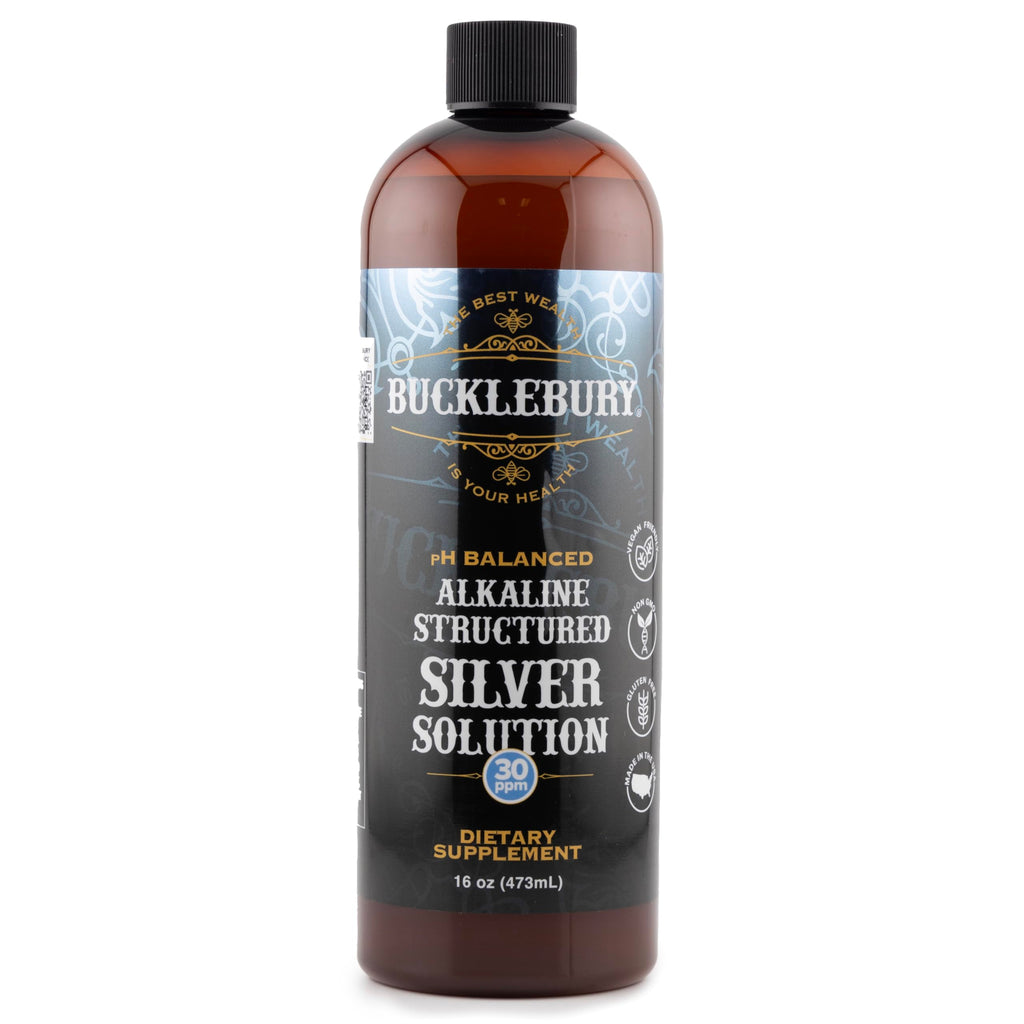 Bucklebury Silver Solution Liquid 30ppm Colloidal Silver - 16 Fl Oz