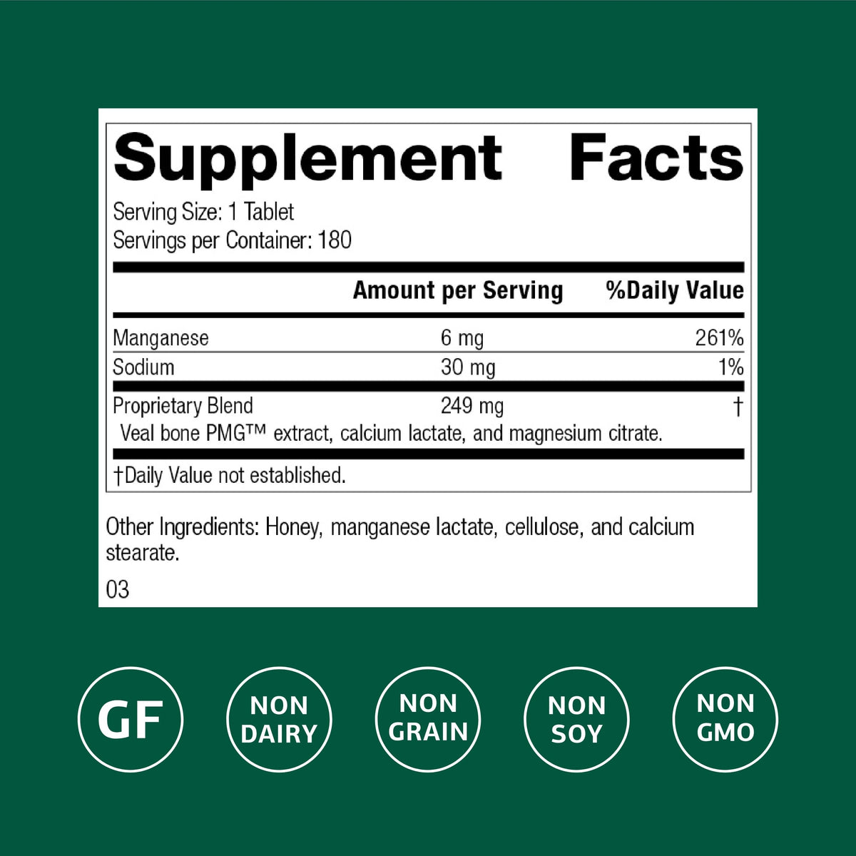 Standard Process Biost Skeletal & Cellular Supplement - 180 Tablets - image 2