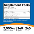 Nutricost Siberian Eleuthero 500mg