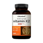 NatureBell Vitamin K2 200mcg MK-7 & MK-4 Complex - 240 Capsules