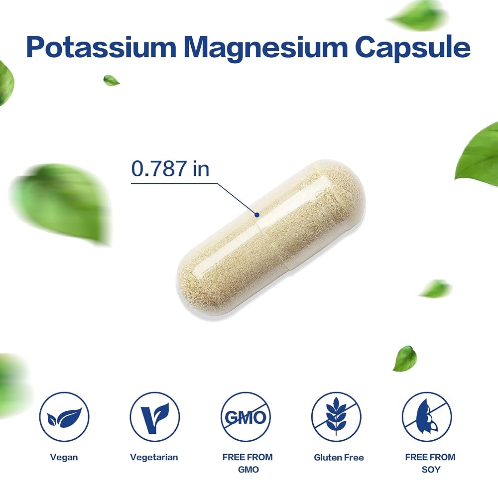 VPKIN Potassium Magnesium Supplement 1000mg