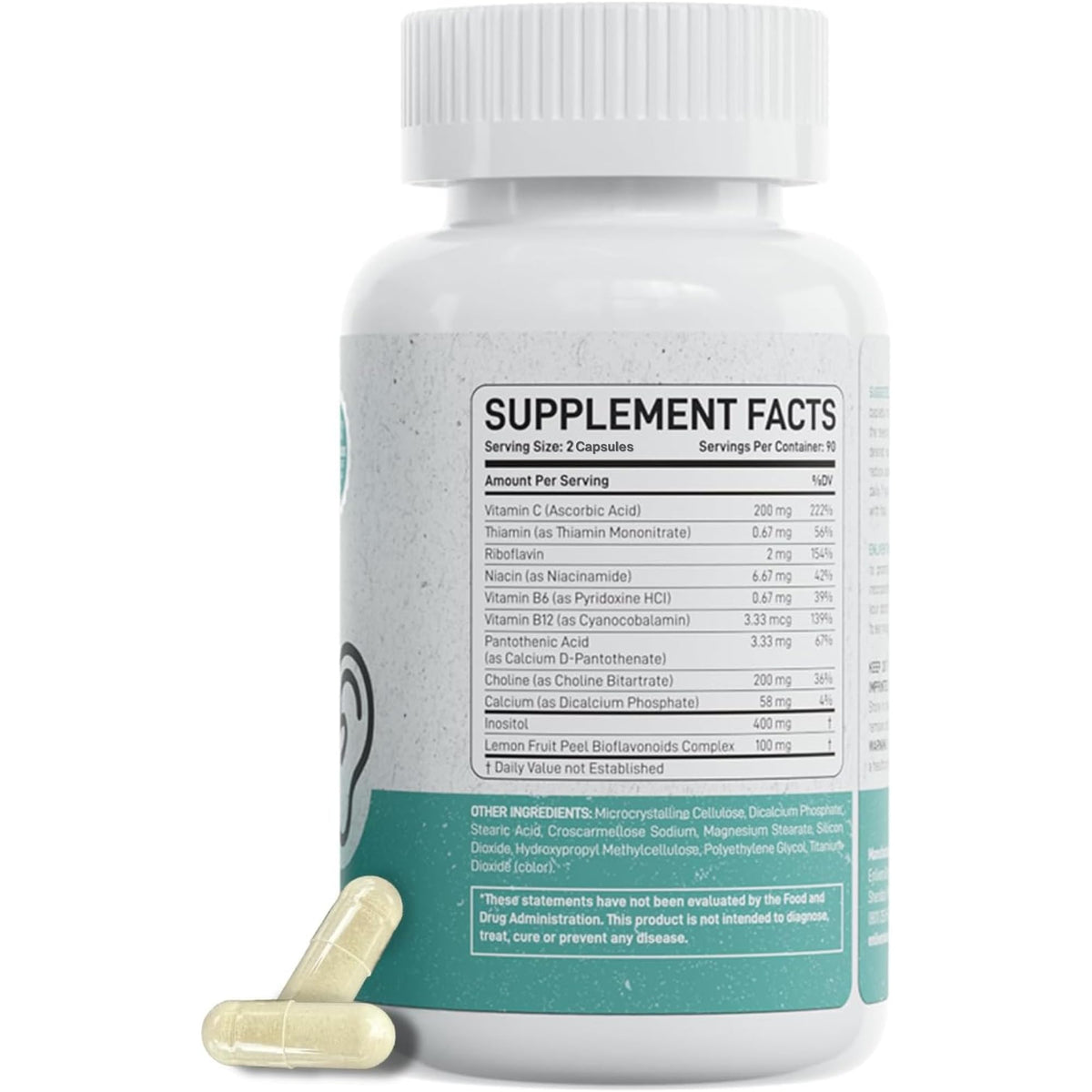Enliven Tinnitus Relief Pills with B12 Inositol - 180 Caplets - image 9