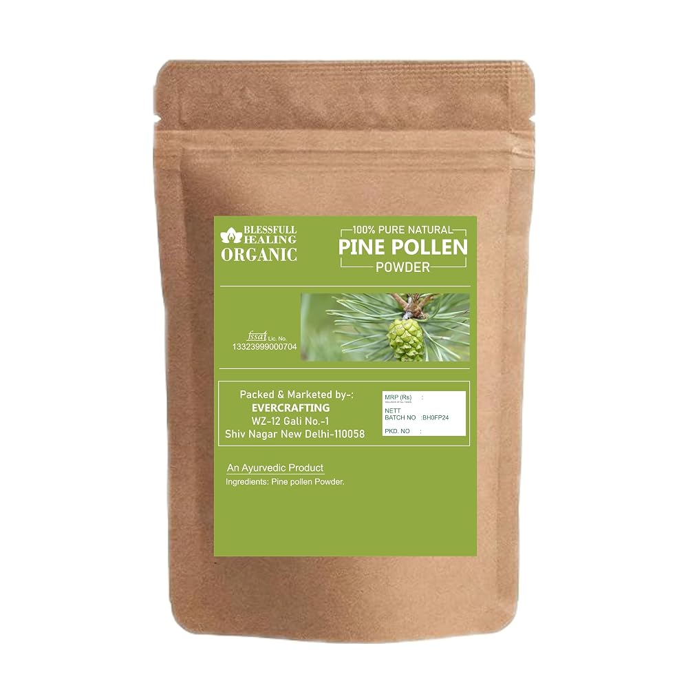 Blessfull Healing Organic Pine Pollen Powder 100% Pure Natural 200