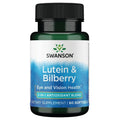 Swanson Standardized Lutein and Bilberry Eye Health - 60 Softgels