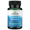 Swanson Standardized Lutein and Bilberry Eye Health - 60 Softgels