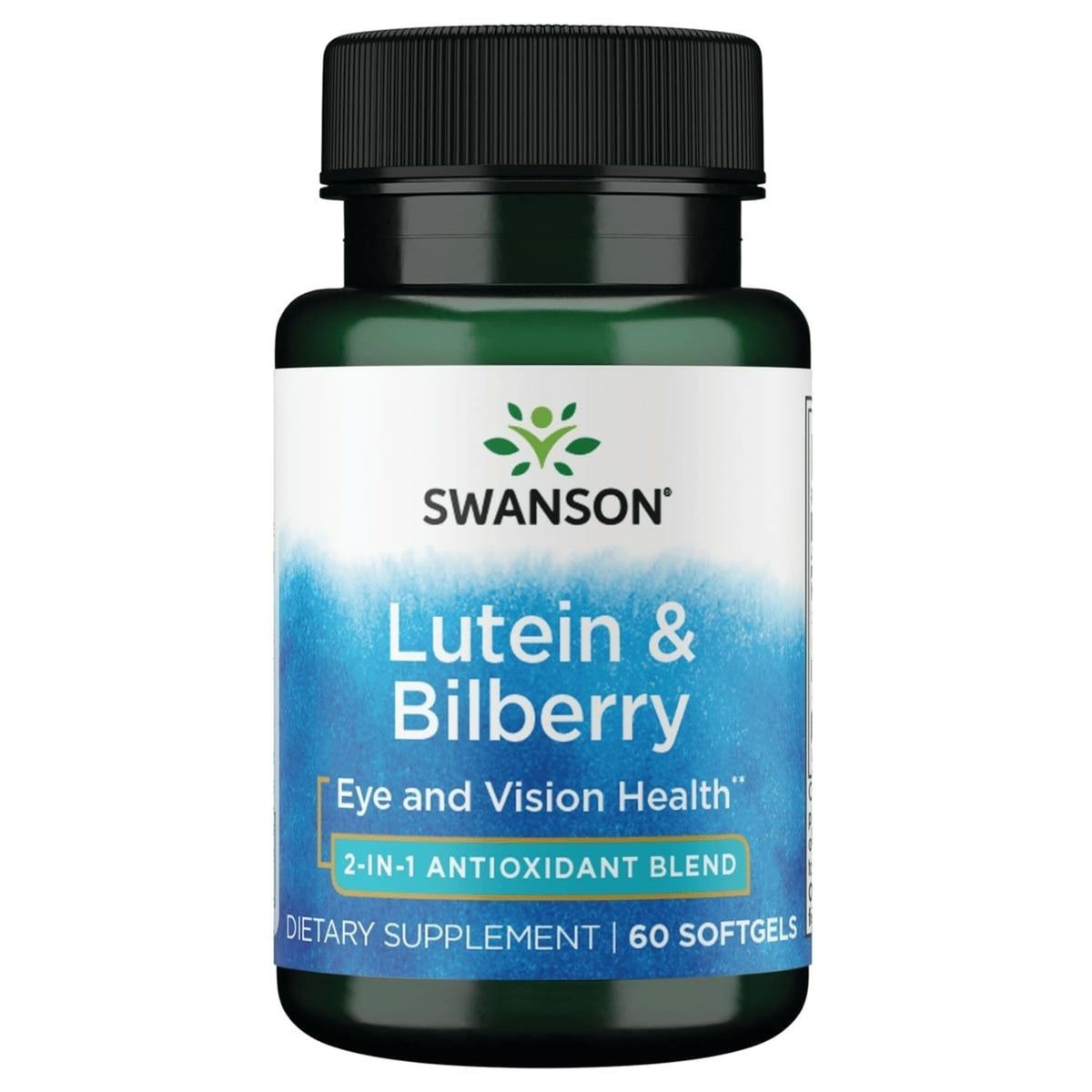 Swanson Standardized Lutein and Bilberry Eye Health - 60 Softgels