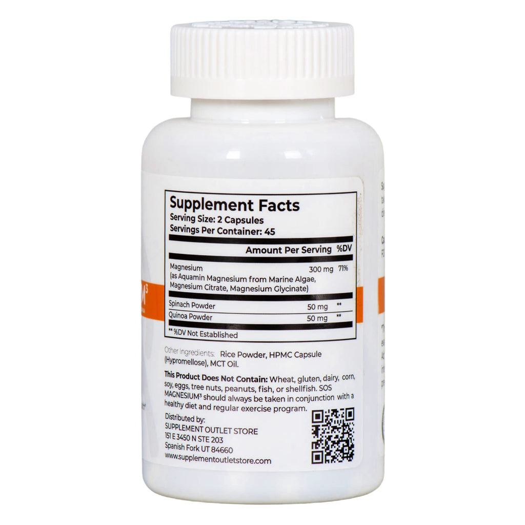 Supplement Outlet SOS Magnesium Complex 300mg for Sleep - 90 Capsules - image 2