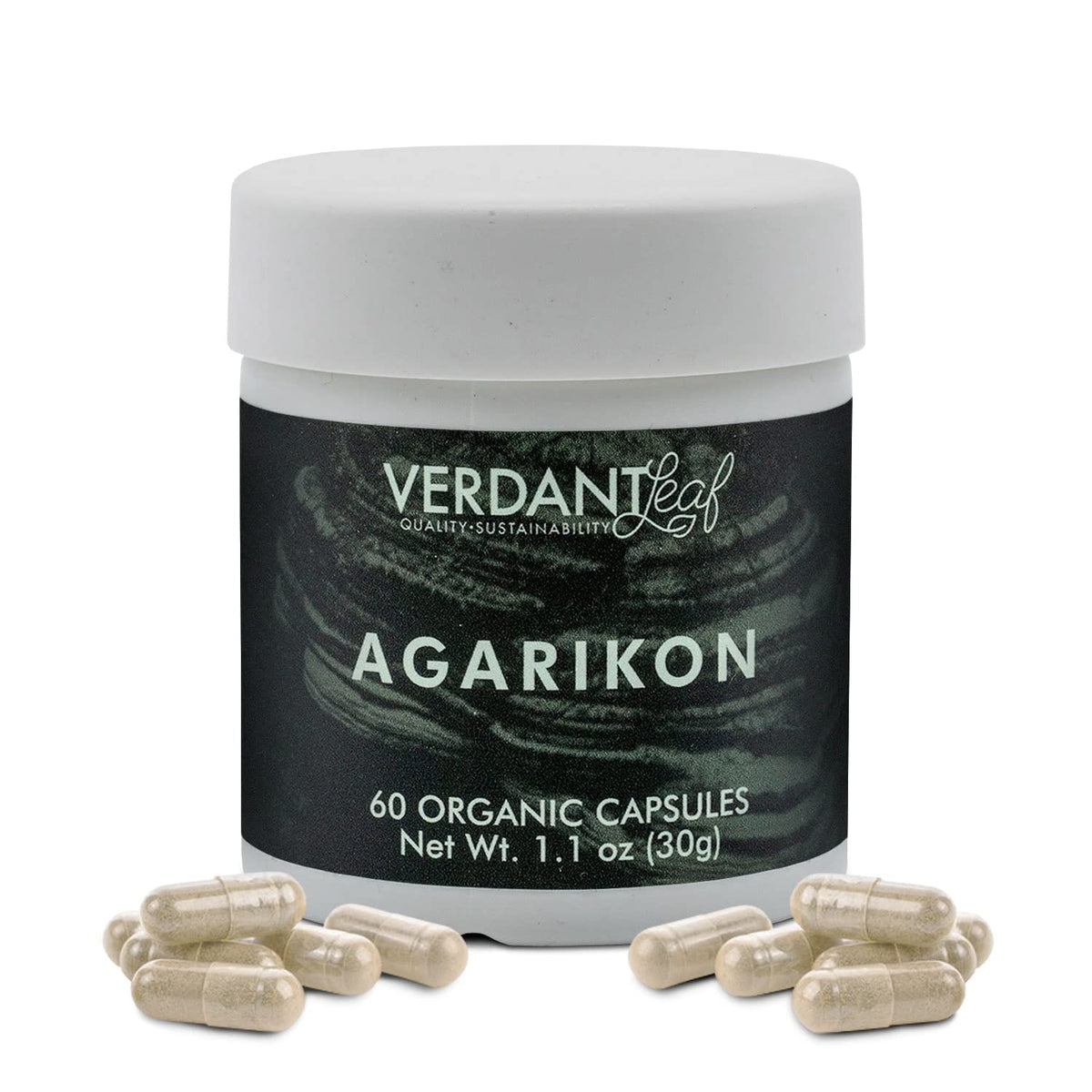MORILIAR Verdant Leaf Organic Agarikon Mushroom Capsules - 60 Capsules