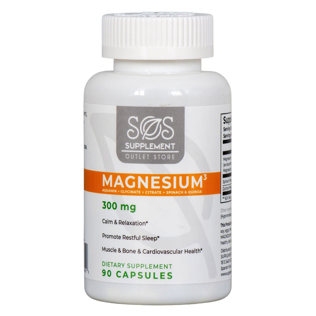 Supplement Outlet SOS Magnesium Complex 300mg for Sleep - 90 Capsules
