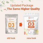 Micro Ingredients Vitamin D3 5000 IU - 500 Softgels - image 3