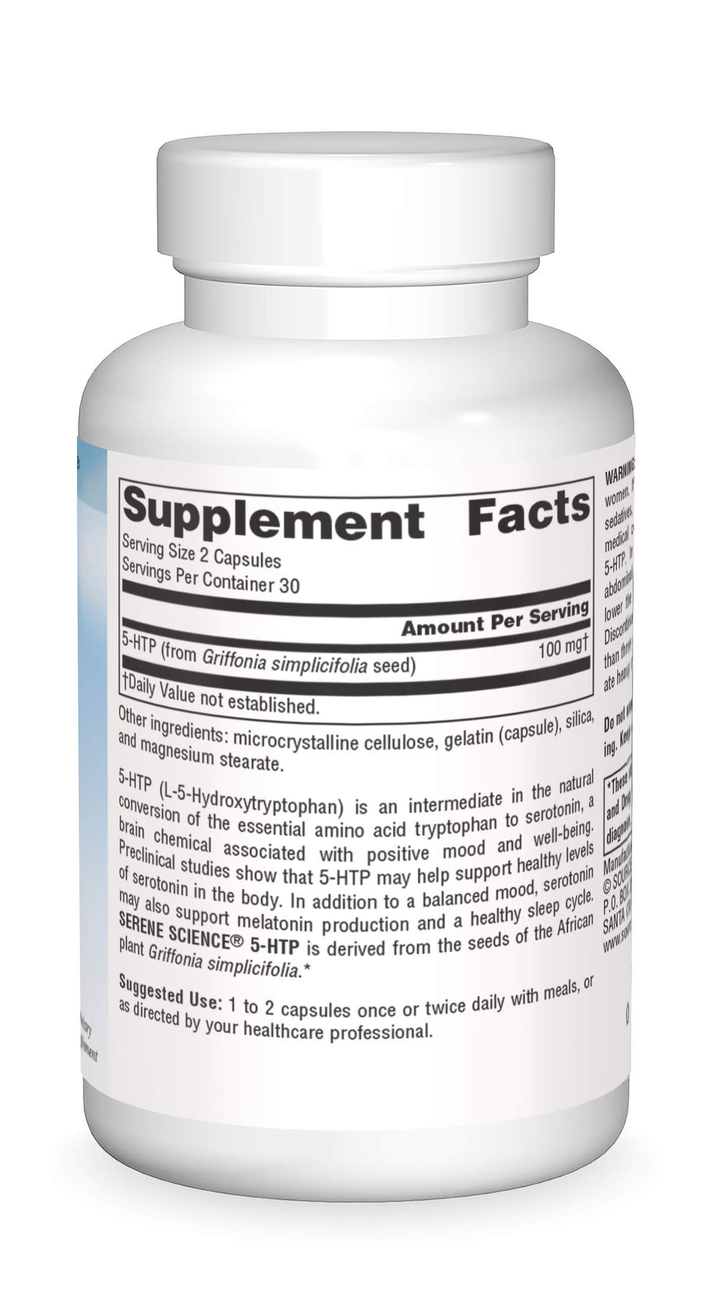Source Naturals Serene Science 5-HTP 50 mg - 60 Capsules - image 3