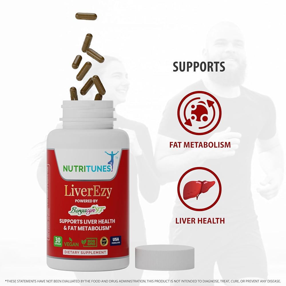 Nutritunes LiverEzy Liver Support Supplement - 30 Capsules - image 5