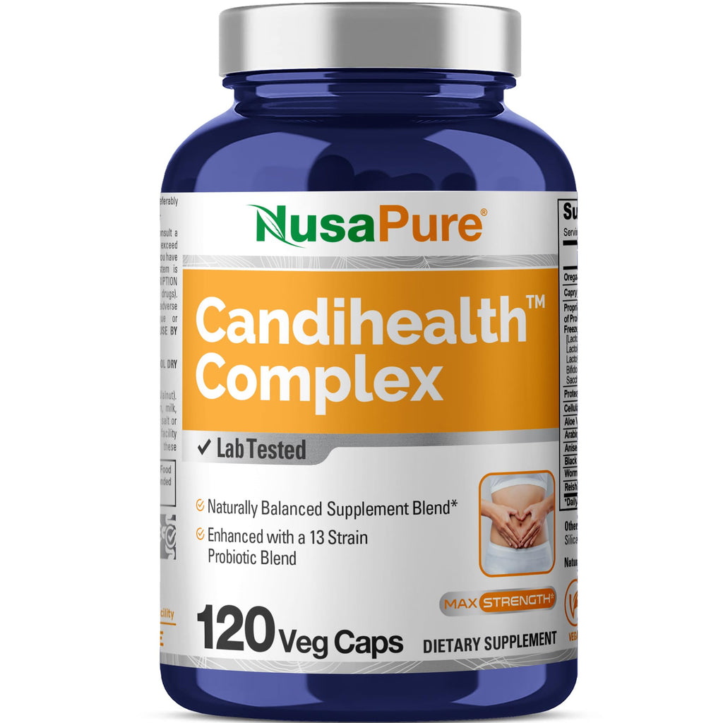 NusaPure CandiHealth Complex Vegan - 120 Vegetarian Capsules